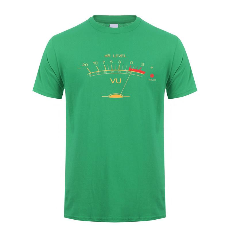 Volume Vu Meter Vintage Audio Engineer Recording Fan Classic T Shirt Unisex Cotton Streetwear Top Short Sleeve Gifts Tshirt Dy140