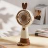 2026 USB Rechargeable Mini Handheld Fan with Silent Operation & Mobile Phone Holder, Custom Logo