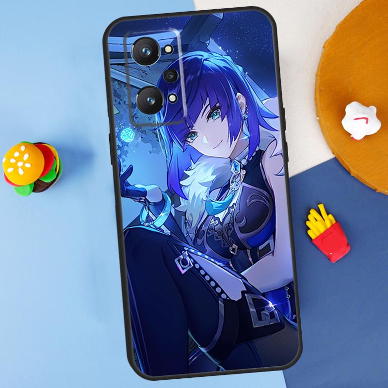 Yelan Genshin Impact For Realme GT Neo 5 3 2 C55 C35 C33 C31 C30 C25 C21Y C15 C11 Realme 8 9 10 11 Pro Plus Case