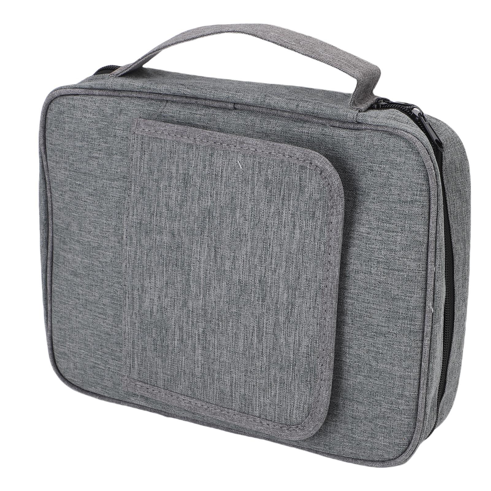 

Scripture Case Water Proof Oxford Cloth Scripture Protective Holder with Book Stand Multi Pockets for Pens Notebooks