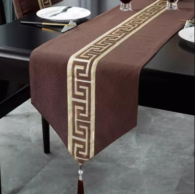 New Chinese Style Table Flag Waterproof and Oil Resistant Hot Selling Tea House Tea Towels Zen Tea Table Cloth Hotel Bed Flag