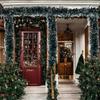 Christmas Tinsel Ribbons Green Cane Ribbon Garland Xmas Tree Hanging Pendent Wreath Ornaments New Year Party Home Decoration