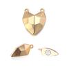 3pairs 18mm Alloy Heart-Shaped Stereoscopic Magnetic Clasps For DIY Necklace Jewelry Making Accessories