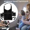 Extensor de Assento de Avião para Crianças com Bolso Lateral Cama de Viagem Portátil Berço de Sono para Bebê Rede com Apoio para os Pés para Viagem Aérea