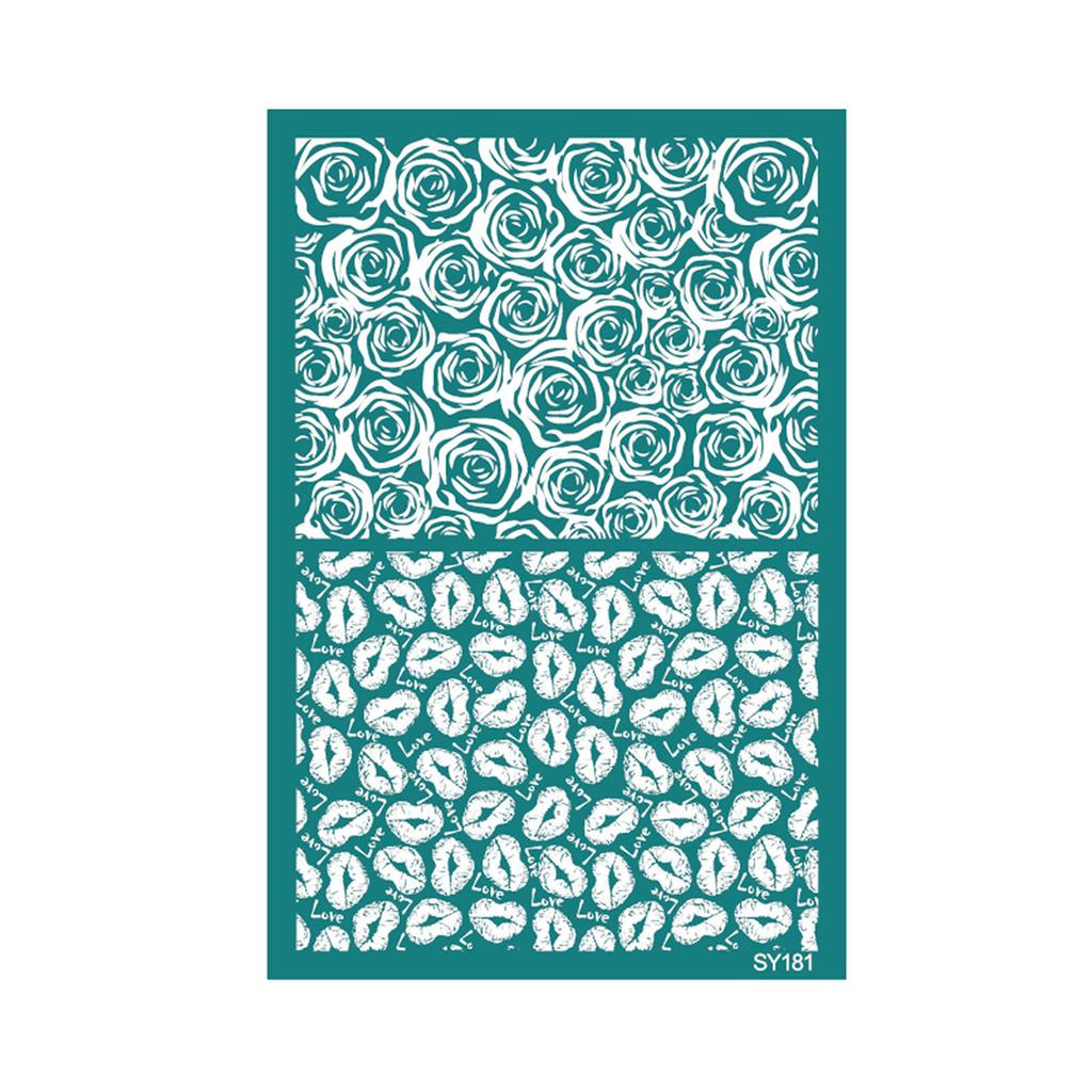 Reusable Silk Screen Stencils Valentines Day Silkscreen Printing Stencils Earrings Transfers Stencils for Craft Making