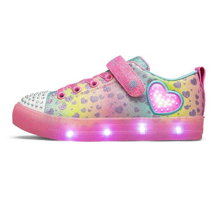 (GS) Skechers Shuffle Brights Pink Multi Kids 314255L-MLT EU 35