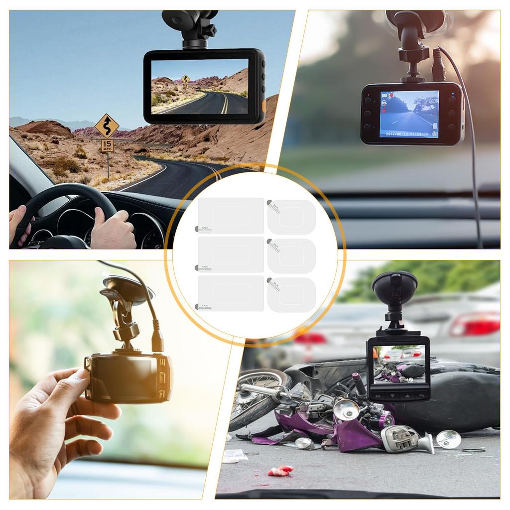 Windshield Sticker Protector, Drive Recorder Front - Electrostatic for Dash Cam 6pcs Vista Front