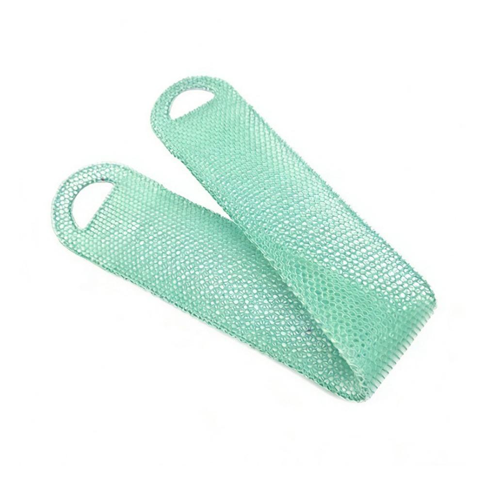 Antibacterial Bath Face Towel TPU Material Back Bath Ball Healthy Shower Brush Skincare Routine зелёный