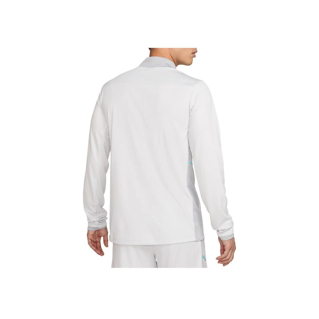 Nike SS25 Logo Embroidered Quick-Dry Training Soccer Shirt Men tops Light-Gray HJ3784-025