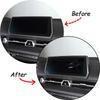 100% Real Carbon Fiber for Toyota Supra GR MK5 2019-2022 Car Styling Navigation Trim Frame 1 Piece Set Car Accessories