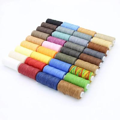 50M 0.8Mm Thickness Waxed Thread For Leather Waxed Cord For Diy Handicraft Tool Hand Stitching Thread Flat Waxed Sewing Line