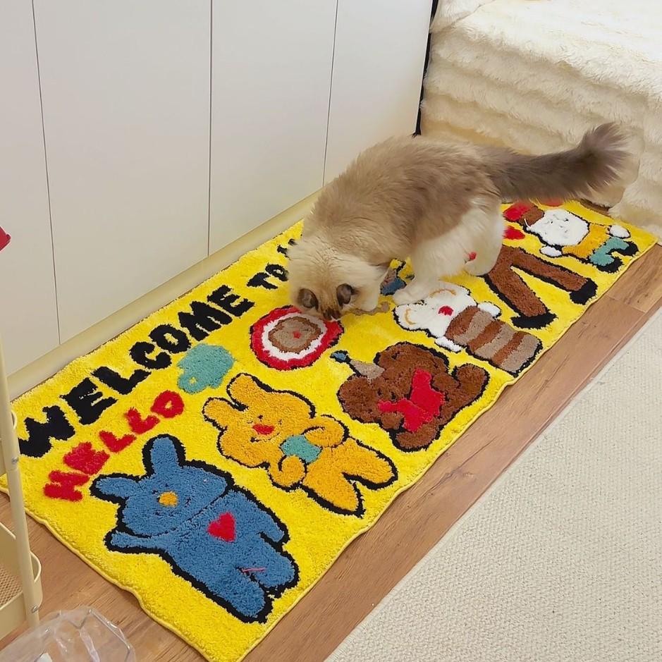 

Ковер с рисунком в виде граффити для гостиной, детской комнаты, коврик для ползания, прикроватный ковер, диванный ковер 50*100cm