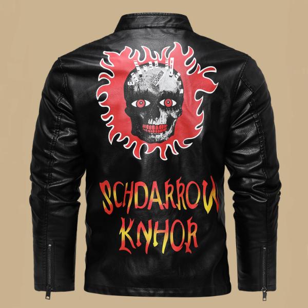 Vyriška PU odinė striukė rudeniui ir žiemai, europietiško ir amerikietiško stiliaus, su asimetrišku užsegimu, atlapais, motociklinė odinė striukė