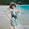Yimeishan Women's Conservative Long-Sleeve One-Piece Swimdress