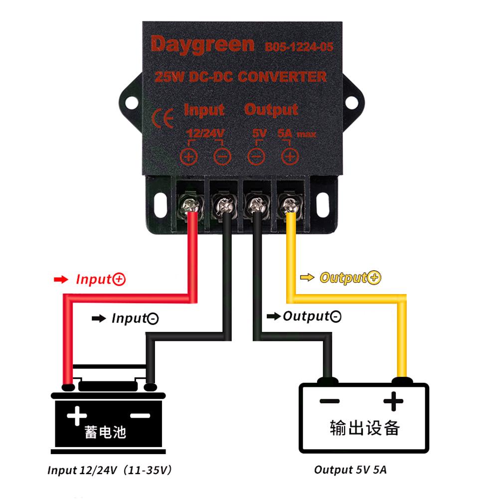 The Best Way to Power Your LED Lighting System Voltage Regulator DC 12V/24V to DC 5V 5A 25W Step Down Power Converter