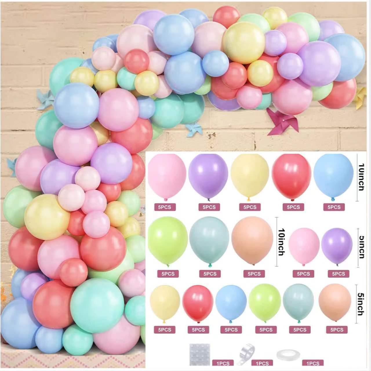 

Dopamine Birthday Balloon Arch Kit: Macaron Colors, Lawn Decoration Setup