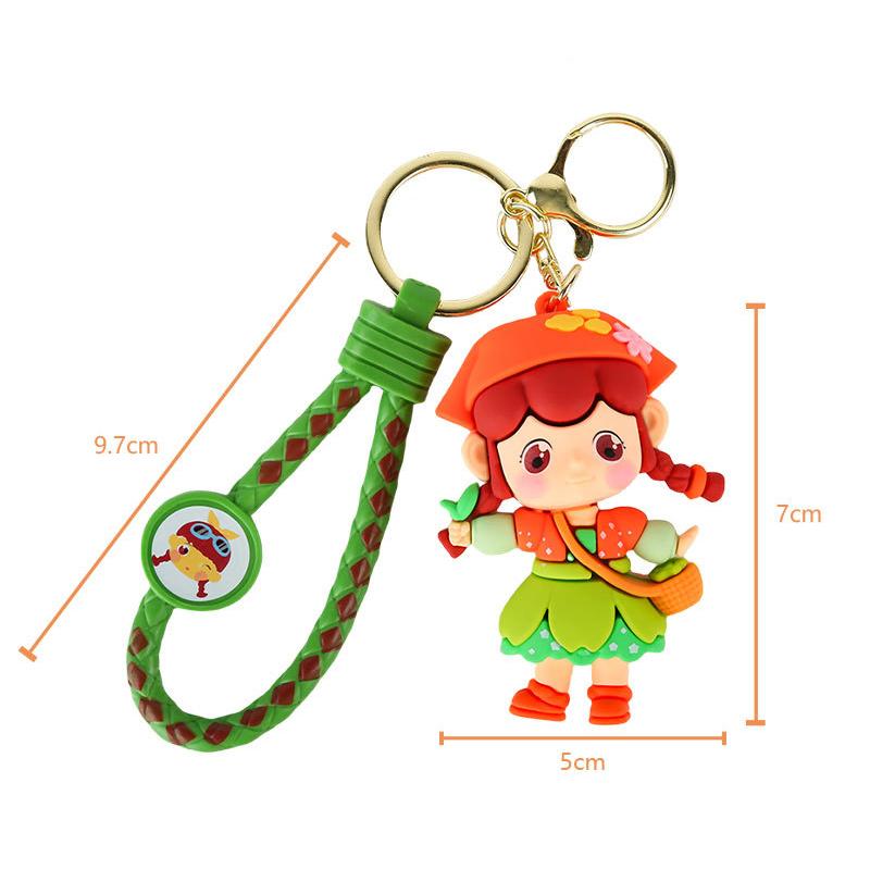 Creative Cute Keychains Car Hangers Couple Doll Bag Pendant Keyring