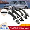 Fit for Volkswagen VW Golf Sportsvan SV 2015 2016 2017 2018 Gloss Black Door Handle Cover Sticker Trim Car Accessories