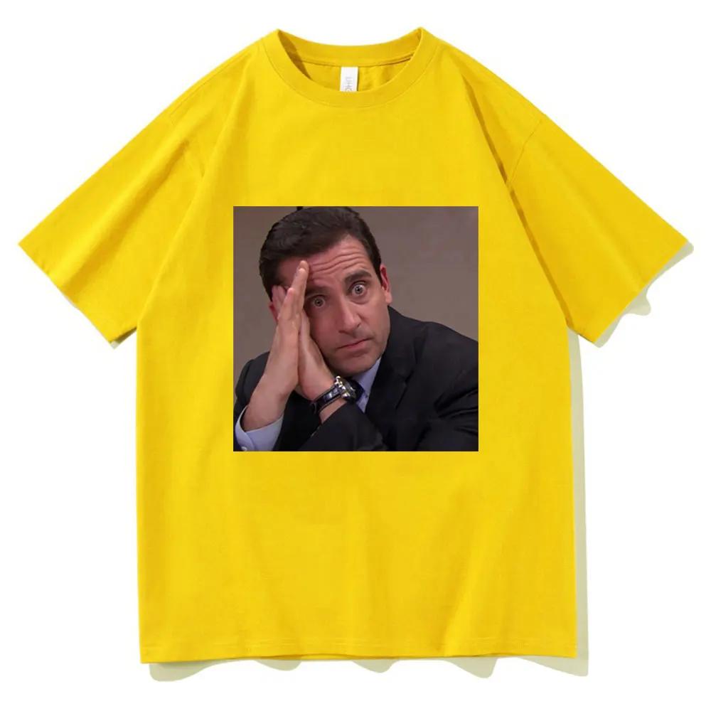 Funny Michael Scott Print TShirt TV Series The Office Dwight Schrute Jim Halpert TShirt Unisexs and Womens Cotton TShirt Tops