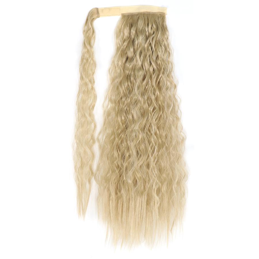 MISS WIG Lifelike Corn Wave Ponytail Wrapped Elevated Natural Extension Hairpin Bundle Hair Ponytail Natural Hair Extension