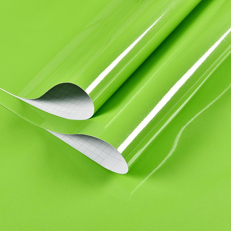 Kitchen Oil-proof Wallpapers Cabinet Desktop Wardrobe Renovation Wall Shiny Self-adhesive Furniture Decor Glossy Contact Films