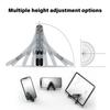 Foldable Desktop Phone Holder Aluminum Construction Small Size Pocket Phone Stand For Smartphones And Tablets