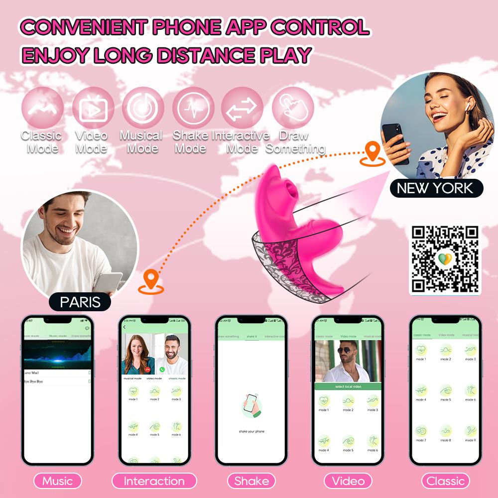 Bluetooth APP Vibrator Weiblich Drahtlose Fernbedienung Tragbares Vibrations-Ei Klitorisstimulator Sexspielzeug für Frauen Paare