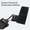 1 Set Fishing Rod Strap Fasten Tape Outdoor Portable Fishing Pole Harness with 2 Tie Rope for Trolling