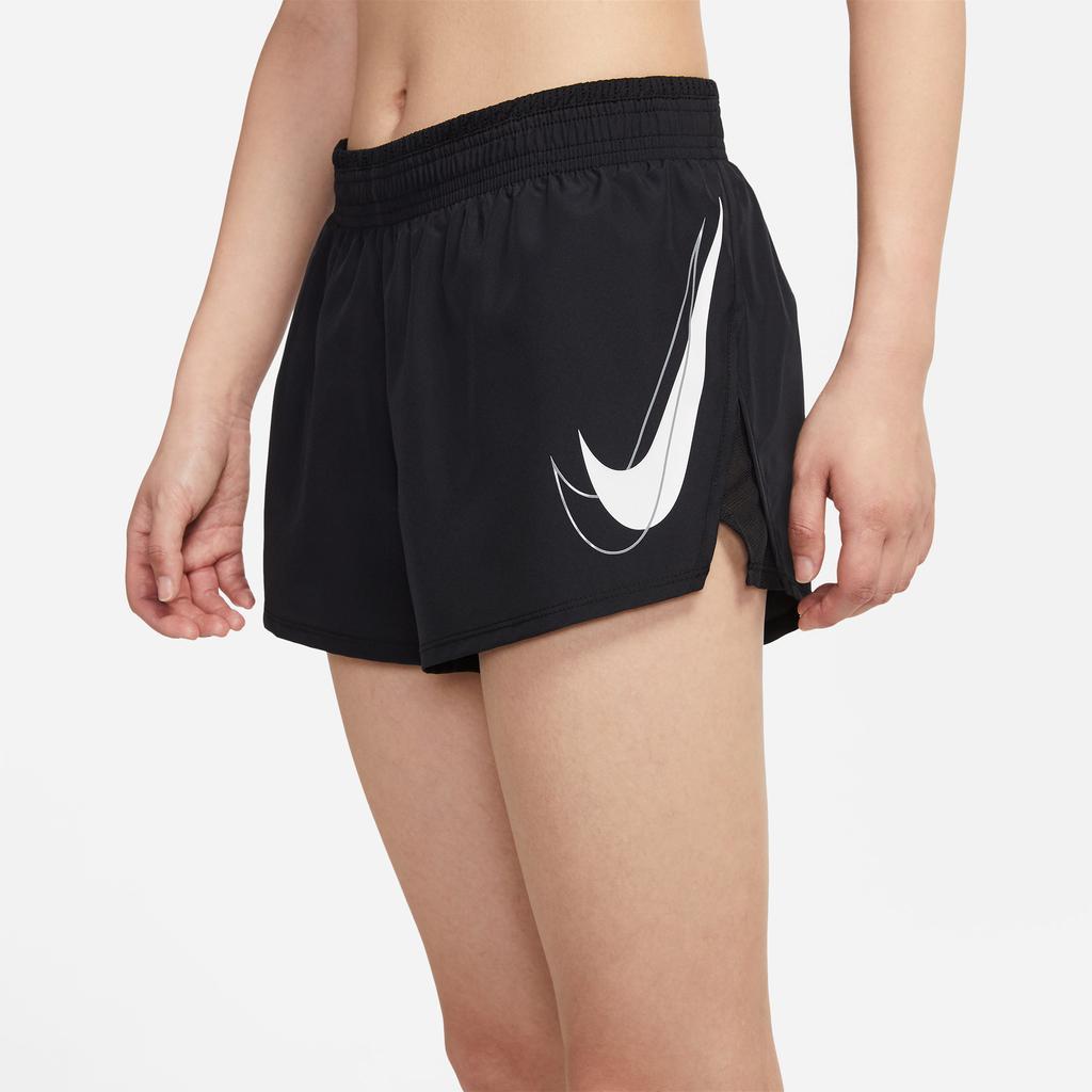 Nike Swoosh Run Breathable Woven Shorts Women Bottoms Black DD4924-010