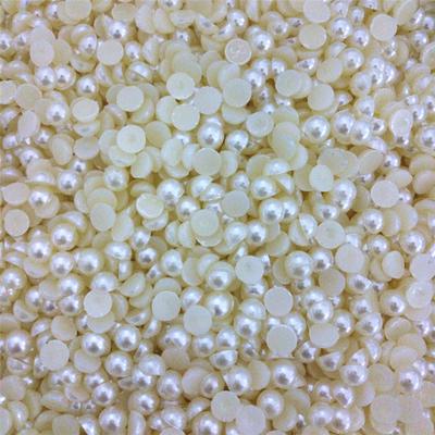 20-1000Pcs 3-10mm Acrylic Half Imitation Pearl Nail Polish Pearl Accessory For DIY Crafting Pendant Necklace Bracelet Jewelry Making Jewelry Accessory