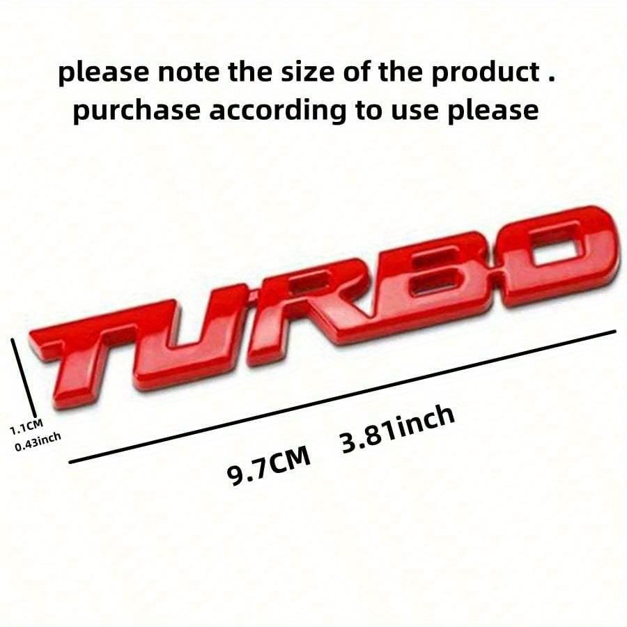 Metal Car Sticker Badge, Adhesive Car Decal Rear Badge Available In Silver/Black/Red