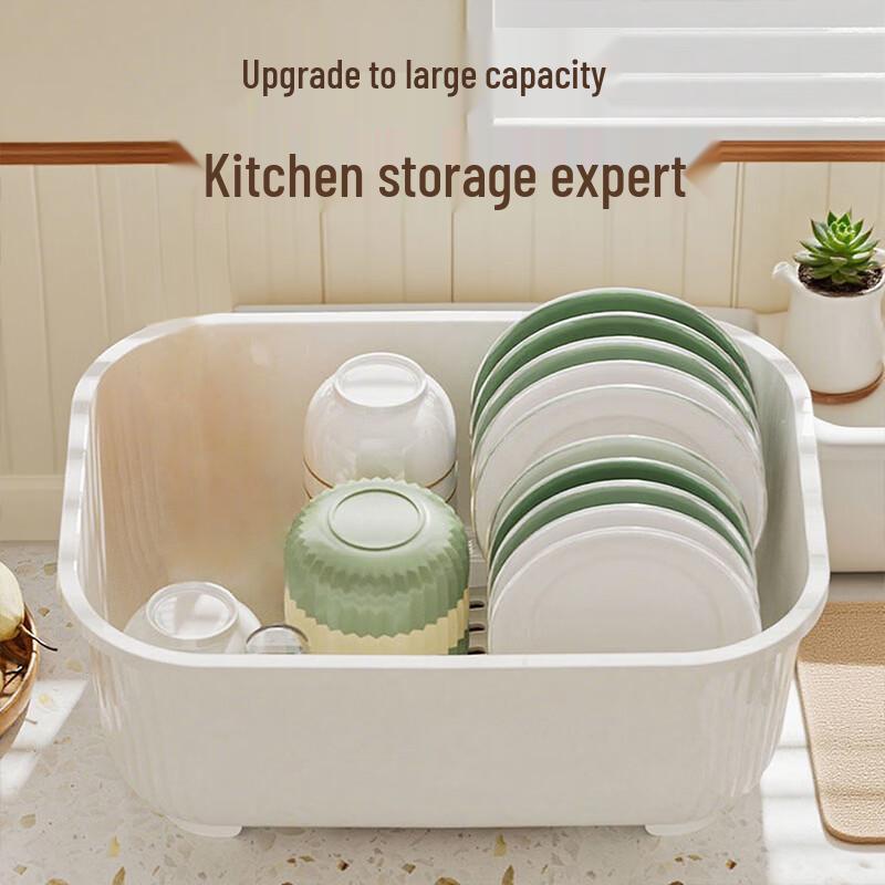 Bainianzhenghe Kitchen Dish Drying Rack with Cover