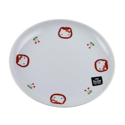 Zestaw talerzy Ranchant Talerz wielorozmiarowy x talerz x Hello Kitty Cherry Arita Ware Wyprodukowano w Japonii (około.) 5 cali 15,2 2, 6 cali 19,4 2,5 cm