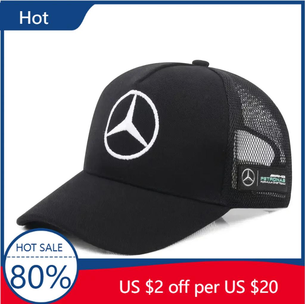 FIQ4 Hot 2025 Car Baseball Cap Peaked Cap Adjustable Unisex Summer Dad Hat Shade Sport Baseball Hats For Mercedes Benz B/C/E/S Class