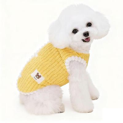 YOASONEK Dog Dog Pet Knit Dog Cold Easy To Warm Dog Puppy Walking Commemorative Cat Small and Medium Dogs Clothes, Autumn/Winter Clothes, Sweater,