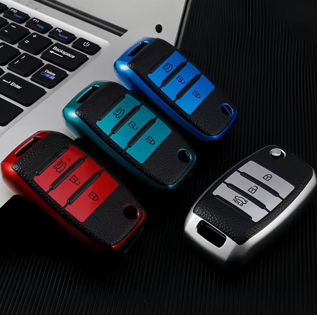 New TPU Leahter Car Flip Key Case Protective Cover Shell Holder for KIA Sid Rio Soul Sportage Ceed Sorento Cerato K2 K3 K4 K5