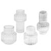 Transparent Glass Vase: Home Desktop Flower Arrangement Decor