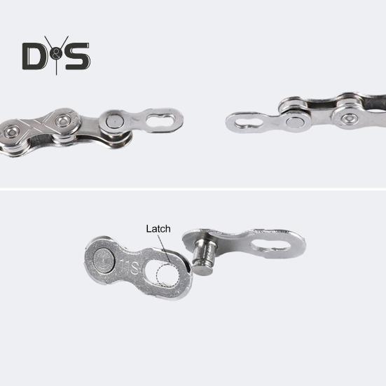 Chain Link Connector Metal Tensile Break-Proof Bike Chain Buckle Easy Disassembly Bike Chain Buckle for 8/9/10/11/12-Speed Chains