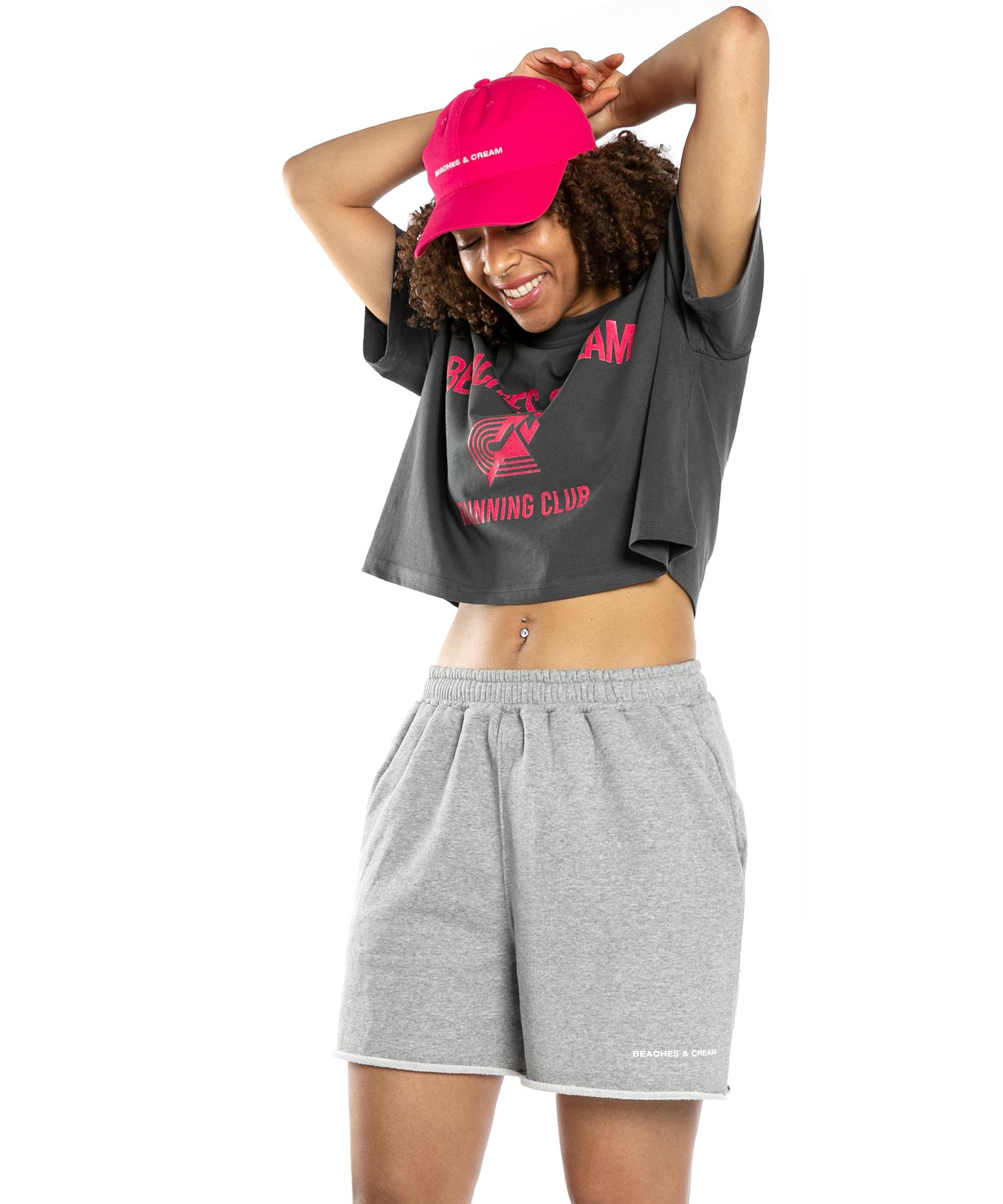 Bichiseuaenkeulim [Crop Fit]Running Club Short Sleeves-Charcoal Charcoal/Free