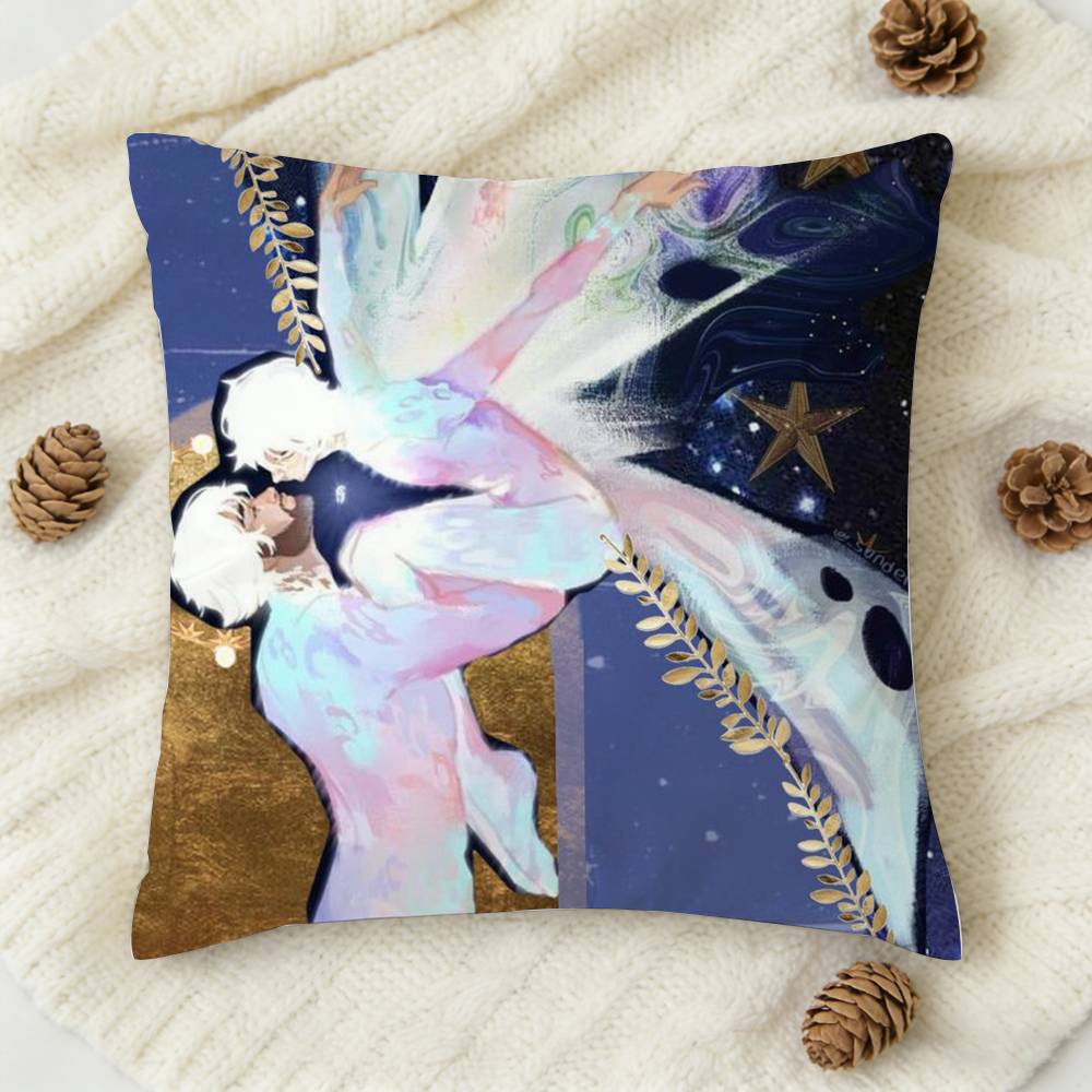 V-Viktor Jayce Jayvik Double-Sided Printed Square Decorative Cushion Cover For Sofa Living Room Home Decor