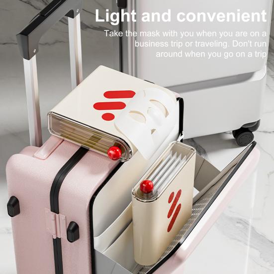 Storage Box Face Towels Holder Large Capacity Good Sealing Compact Design Portable Cosmetic Face Towels Storage Organizer