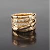 Chenrui, Gold Wrapped Multi-Layer Diamond Ring, Selling Popular Hand Jewelry
