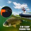 Carp Fishing 4 in 1 Coated Braid Stripper Rig Tool Puller Line Tool Multi-purpose Portable Knotter Tool Fishing Accessories