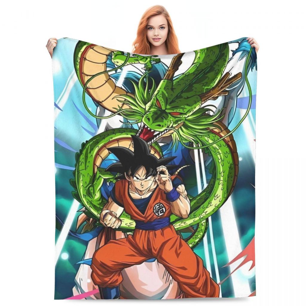 Anime D-Dragons B-Balls Soft Blankets Travel Plush Throw Blanket Funny Bedroom Flannel Bedspread Sofa Bed Cover