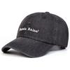 Unisex Pamela Raina Letter Embroidery Wash Baseball Caps Outdoor Adjustable Spring and Autumn Casual Sunscreen Hat