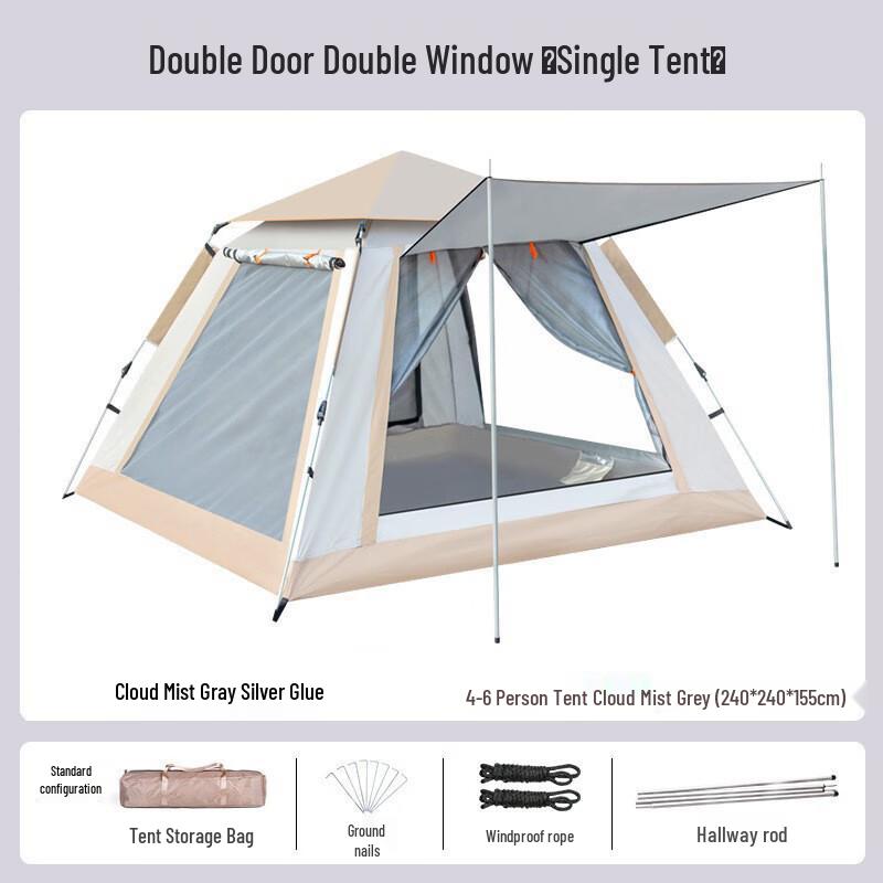 OEING Automatic Outdoor Camping Tent 4-6 Person