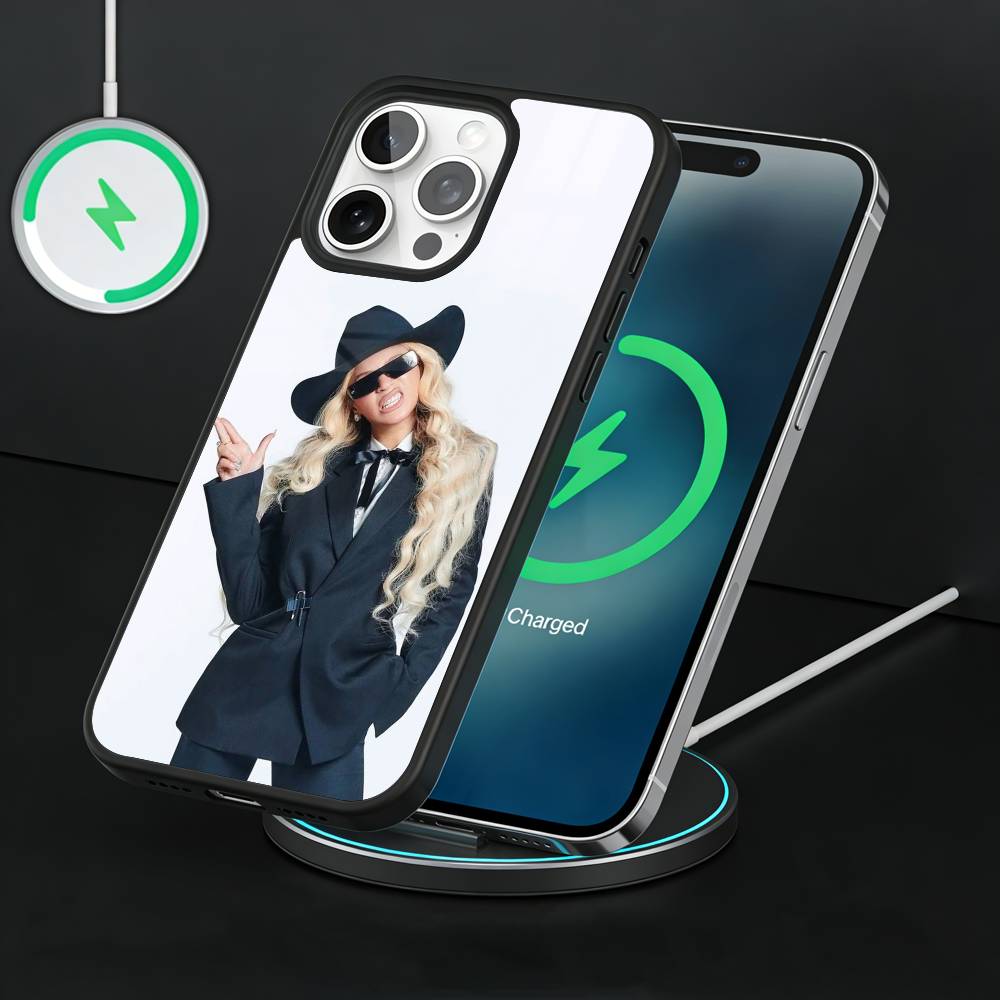 Fashion B-Beyonce Phone Case For iPhone17,16,15,14,13 Plus,Pro Max Magnetic For Magsafe Wireless Charging iPhone15