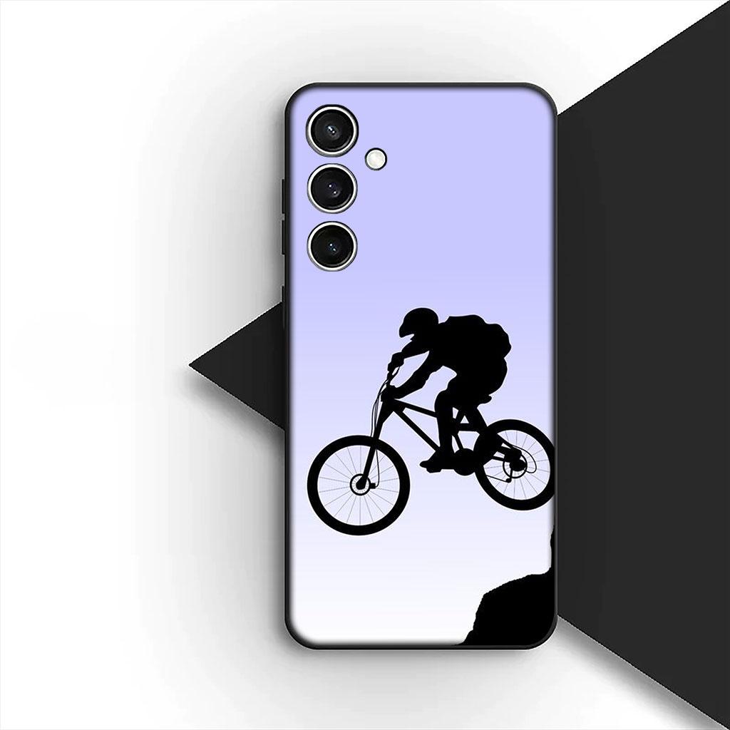 Art Mountain Bike Cycling Silicone Phone Cover for Motorola Moto Edge 70 60 Fusion NEO Pro G Stylus G56 G96 G04 G05 20 Soft Case