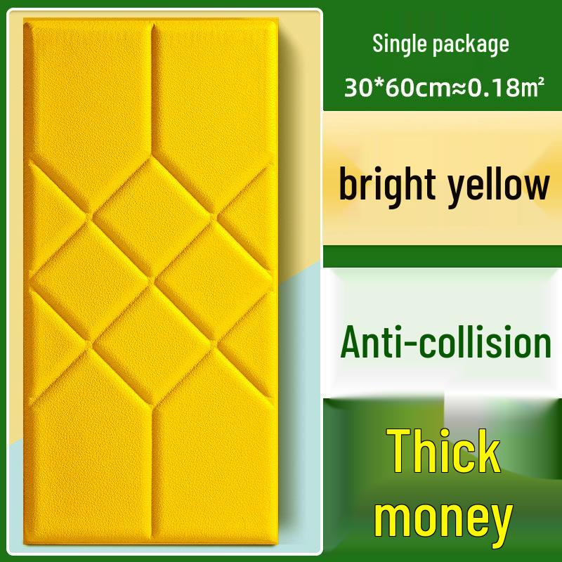 Soft Tatami Wall Surround & Headboard Protector for Kids - Self-Adhesive, Thickened Anti-Collision Sticker