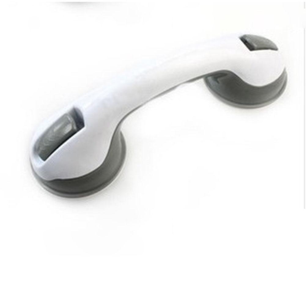 Creative PS Plastic Bathroom Secure Handrail with Sucking Disk Anti-slip Armrest Decoration white #1
